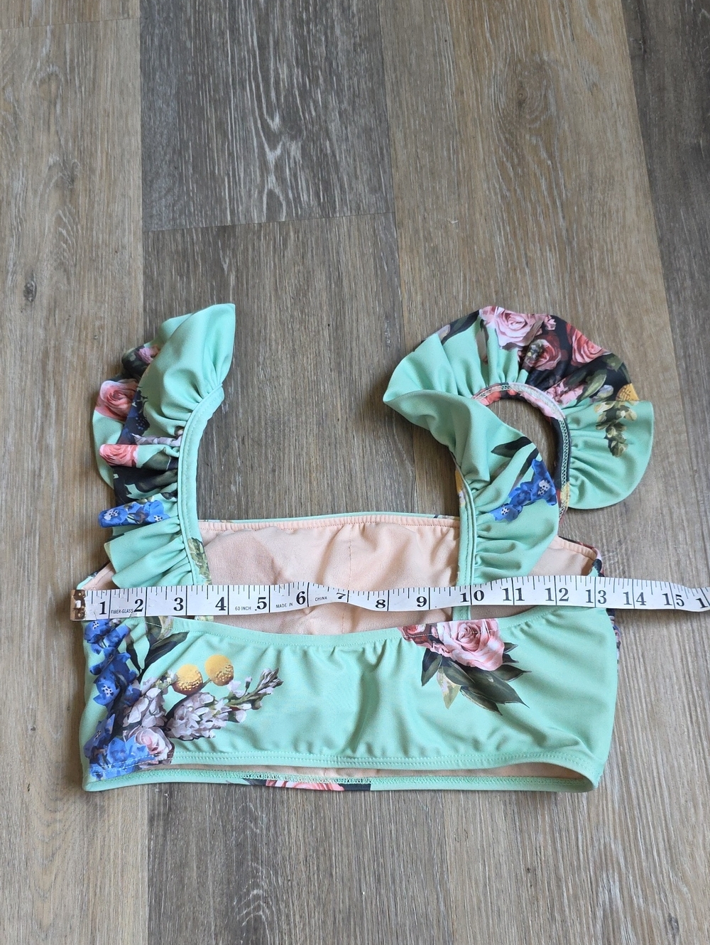 Albion Floral Ruffle Bikini Top - Picture 5 of 12